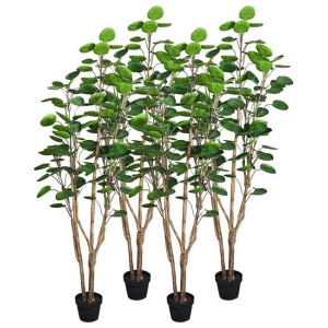 4X 150cm Green Artificial Indoor Pocket Money Tree Fake Plant Simulation Decorative