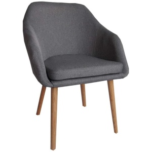 Calvin Grey Fabric Dining Chair Set 2