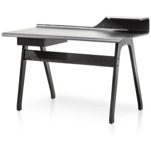Ruban Wooden Home Office Desk - Black by Interior Secrets - AfterPay Available