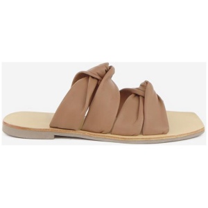 Caverley Sale | Women's Joy Slide Tan | EU 38 | Leather Slides | Afterpay Available