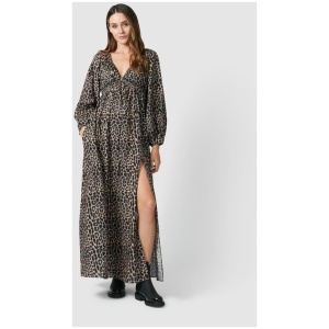 Walnut Melbourne Sale Women's Oslo Dress Leopard Leopard / 8 Cotton Maxi Dresses Afterpay Available