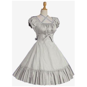 Sweet Lolita Dress OP Burgundy Short Sleeve Lolita One Piece Dress