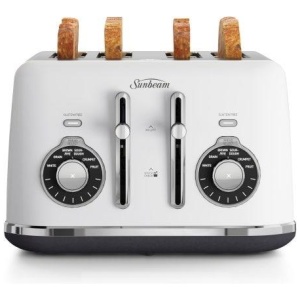 Sunbeam Alinea Select 4 Slice Bread Select Toaster - White Sky