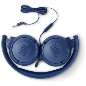 JBL Tune 500 Wired On Ear Headphones - Blue