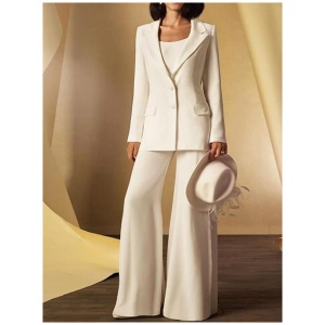 Bridal Mother Dress Jewel Neck Long Sleeves Sheath Buttons Floor-Length Guest Dresses For Wedding