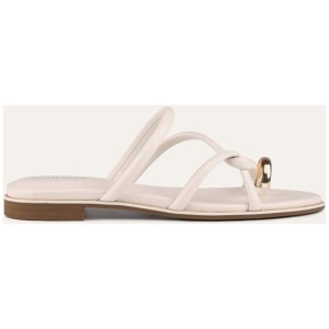 Jo Mercer Sale | Women's FORTUNE FLAT SLIDES WHITE Leather | EU 36 | Leather Slides | Afterpay Available