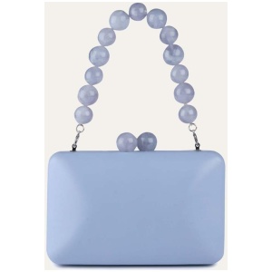 Jo Mercer Sale Women's HARLING CLUTCH ICE BLUE Leather One Size Leather Handbags Afterpay Available