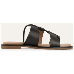 Jo Mercer Sale | Women's SUSSEX FLAT SLIDES BLACK Leather | EU 35 | Leather Slides | Afterpay Available