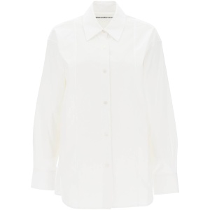 ALEXANDER WANG poplin shirt with rhinestones