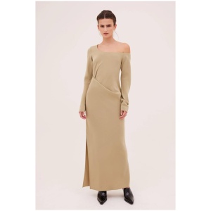 Bianca Spender Sale Women's AVOCADO CREPE CUNNINGHAM DRESS 2 Designer Maxi Dresses Afterpay Available