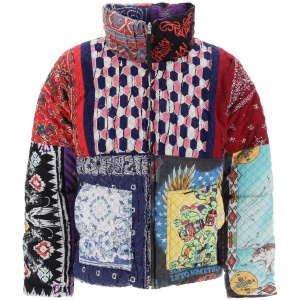 CHILDREN OF THE DISCORDANCE reversible patchwork down jacket