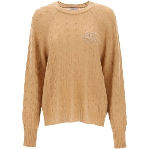 ETRO cashmere sweater with pegasus embroidery