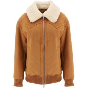 STAND STUDIO lillee eco-shearling bomber jacket