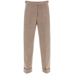 THOM BROWNE cropped wool-flannel pants