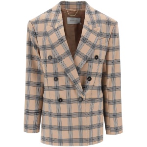 ZIMMERMANN oversized luminosity jacket with check motif