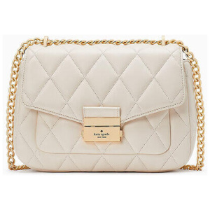 Carey Quilted Leather Small Flap Shoulder Bag