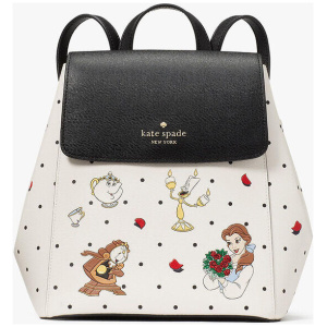 Disney X Kate Spade New York Beauty And The Beast Flap Backpack