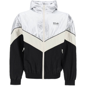 GOLDEN GOOSE lens patchwork jacket