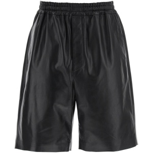 JIL SANDER leather bermuda shorts for