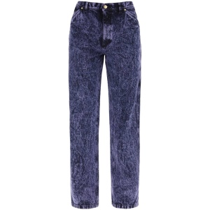 MARNI loose marbleized denim jeans in