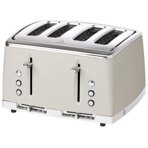 Russell Hobbs Stone Textured 4 Slice Toaster - Stainless Steel