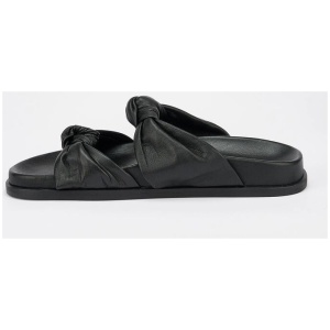 Sol Sana Sale | Women's Memphis Footbed Black | EU 38 | Leather Slides | Afterpay Available