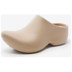 Women's Black Slide Designed Pointed Toe Backless Clogs