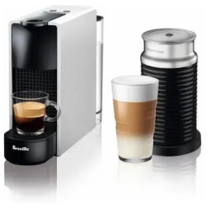 Breville Essenza Mini Coffee Machine Bundle - Silver