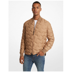 MK Quilted Jacket - Brown - Michael Kors