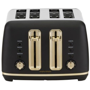 Morphy Richards Ascend Soft Gold 4 Slice Toaster - Black