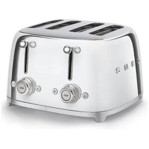 Smeg Retro Style 4 Slice Toaster - Chrome