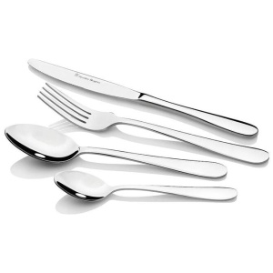 Stanley Rogers Albany Stainless Steel 40-Piece Cutlery Set with Triple Riveted Steak Knives