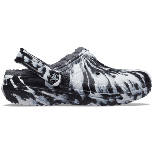 Crocs Classic Lined Marbled Clog; White / Black, W10/M8