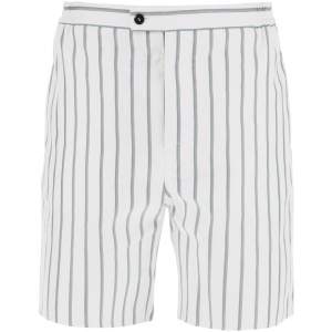 FERRAGAMO striped cotton blend bermuda shorts