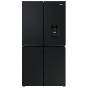 Haier 623 Litre Quad Door Refrigerator with Ice and Water Dispenser - Black