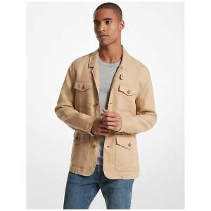 MK Linen Field Jacket - Natural - Michael Kors