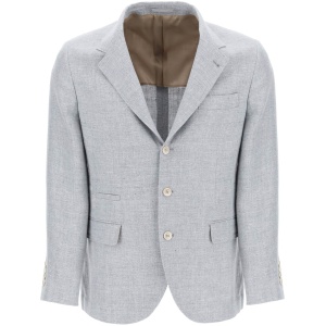 BRUNELLO CUCINELLI unstructured linen, wool and silk jacket.