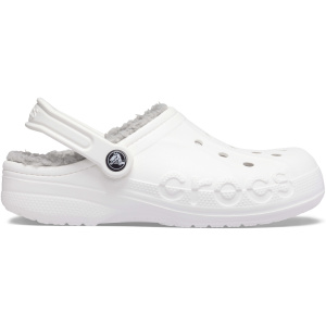 Crocs Baya Lined Clog; White / Light Grey, W10/M8