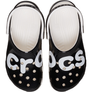 Crocs Classic High Shine Logo Clog; Black, W10/M8