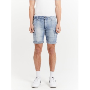 Lione Denim Shorts in Light Indigo