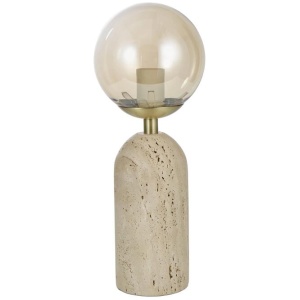 Mercury Tavertine Table Lamp - Natural by Interior Secrets - AfterPay Available