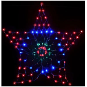 1.3M Christmas Lights 130 LED Snow Motif Light Decorations Jingle Jollys