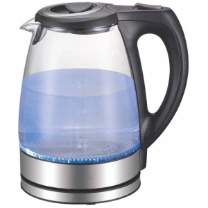 1.7L Electric Glass Kettle LED Blue Light 360 Automatic Cordless Water Boiling Jug