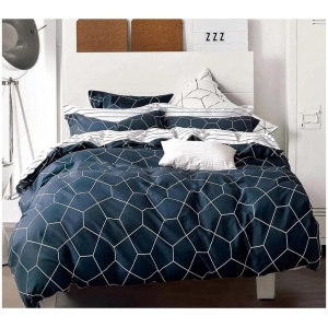 100% Cotton Fred Reversible Printed Quilt Cover Set - Super King Size