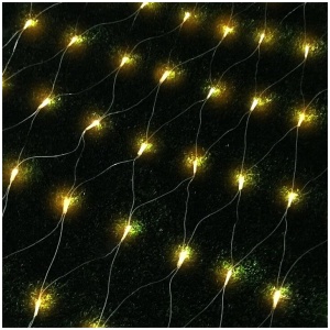 1000 LED Christmas Lights 4mx6m Net String Light Warm White Jingle Jollys