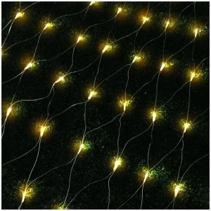 1000 LED Christmas Lights 4mx6m Net String Light Warm White Jingle Jollys