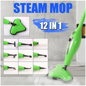 12 in 1 Multi Foldable Steam Mop Handheld Floor Steamer Carpet Cleaning Cleaner
