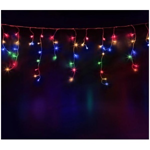 12.5M Christmas Lights Solar Icicle String Light Multi Colour Jingle Jollys