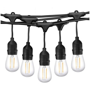 15M Plug Festoon String Lights Kits Globe Outdoor Christmas Party Garden