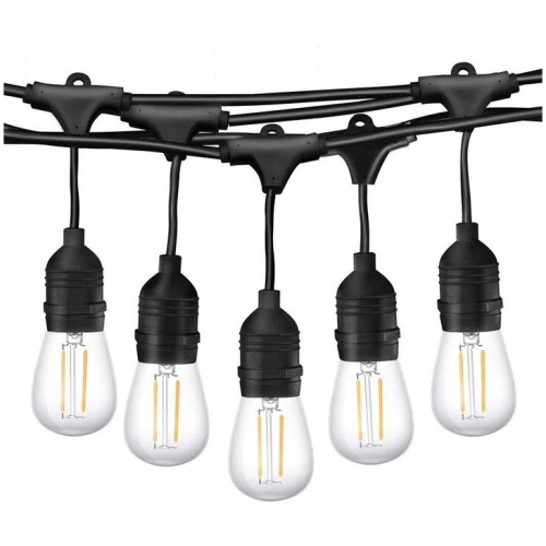 15M Plug Festoon String Lights Kits Globe Outdoor Christmas Party Garden